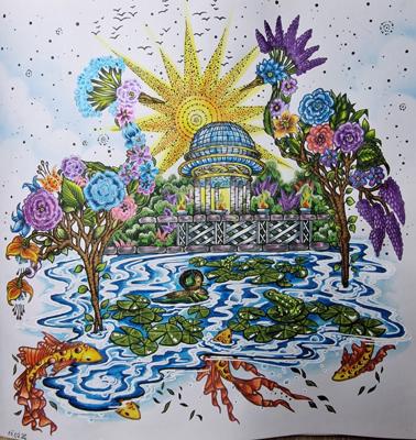 На пруду 🦆 от Coloring with Marina