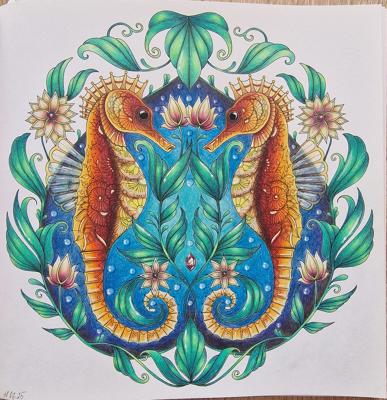 Морские коньки от Coloring with Marina