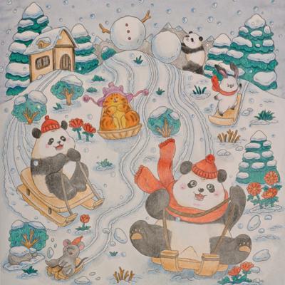 Катание на санках от Helena DevLin