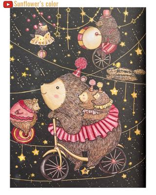 Медведи на велосипеде от Sunflower_s color