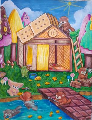 Ванильный домик от AlineD