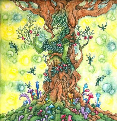 Дриада от DarColorBook