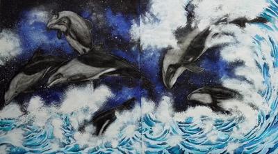 Дельфин Гектора от DarColorBook