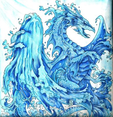 Водяной дракон от DarColorBook