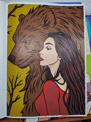 Девушка с медведем от СергеевнаART