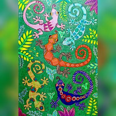 Фэнтезийные ящерки от Tanya RedFox