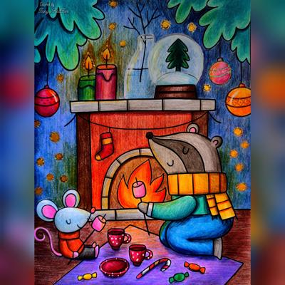 Вечер у камина от Tanya RedFox