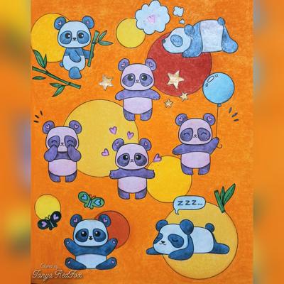 Милые панды от Tanya RedFox