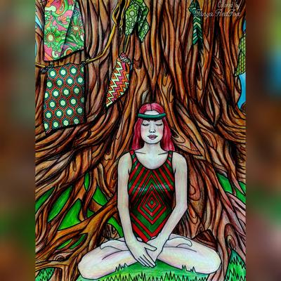Медитация у дерева от Tanya RedFox
