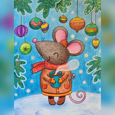 Мышка в зимнем лесу от Tanya RedFox