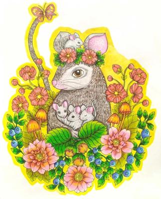 Работа от Daria_coloring_hobby