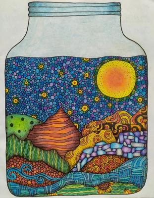 Работа от Daria_coloring_hobby