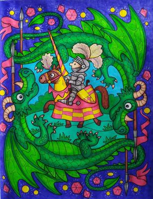 Работа от Daria_coloring_hobby
