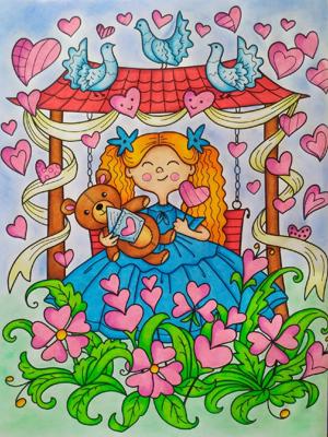Работа от Daria_coloring_hobby