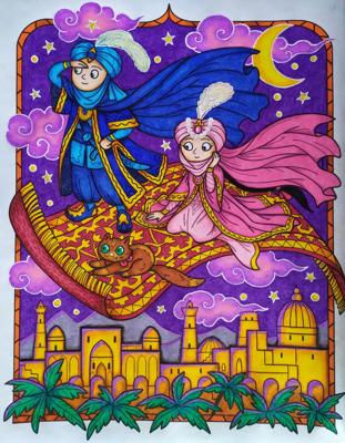 Работа от Daria_coloring_hobby