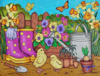 Работа от Daria_coloring_hobby