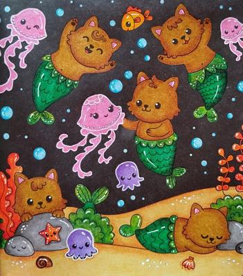 Работа от Daria_coloring_hobby