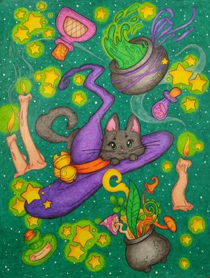 Работа от Daria_coloring_hobby