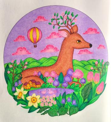 Работа от Daria_coloring_hobby