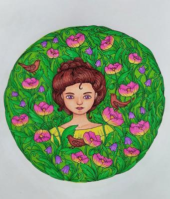 Работа от Daria_coloring_hobby