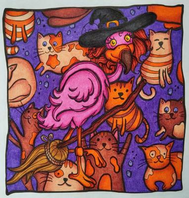 Работа от Daria_coloring_hobby