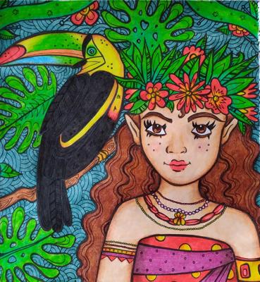 Работа от Daria_coloring_hobby