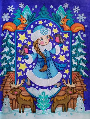 Работа от Daria_coloring_hobby