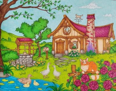 Работа от Daria_coloring_hobby