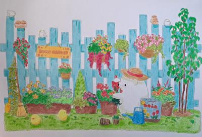 Мишка в саду от Lynika