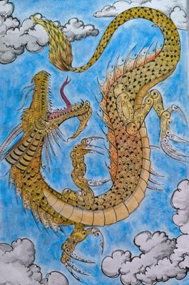 Дракон золотой от VikaS