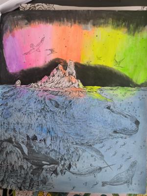 Медведь и сияние от VikaS