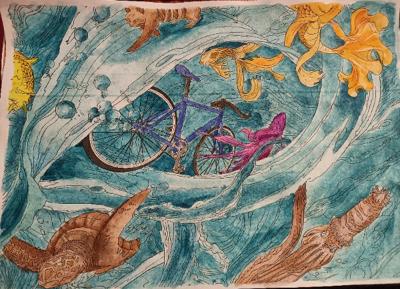 Велосипед под водой от VikaS