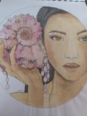 Девушка с ракушкой от VikaS