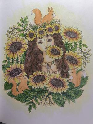 Белочка и подсолнух от VikaS