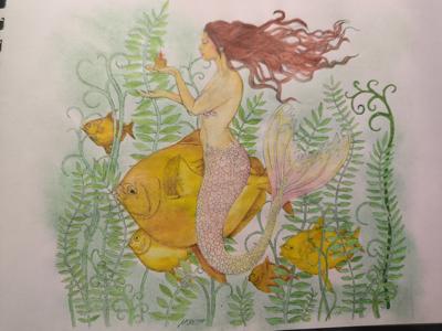 Русалочка с рыбкой от VikaS