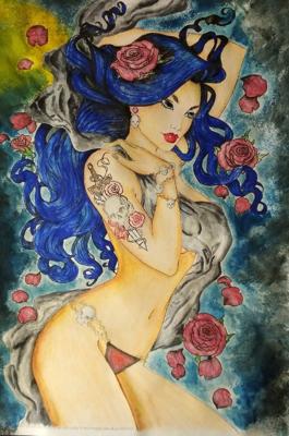 Синяя волоса красавица от VikaS