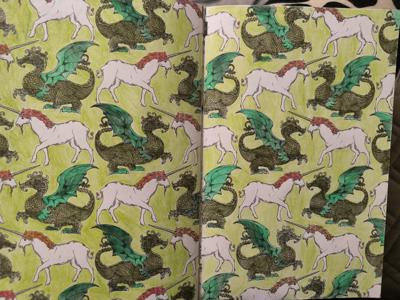 Дракон и единорог от VikaS