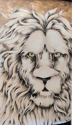 Лев- белка от VikaS
