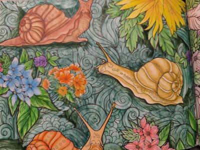 Улитки с цветами от VikaS