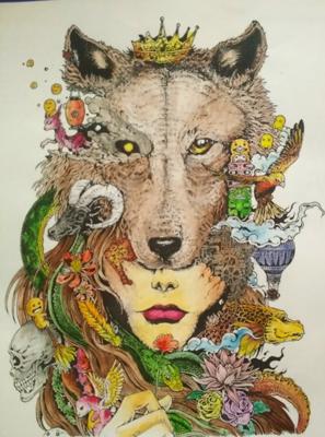 Девушка в маске от VikaS