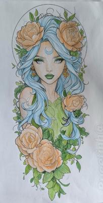 Девушка украшение розы от VikaS