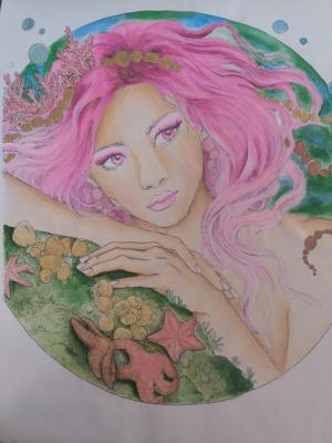 Русалочка розовые волосы от VikaS