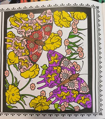 Бабочка с цветами от VikaS