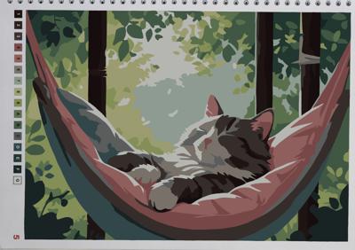 Котя в гамаке от ALisenok