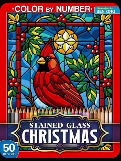 Stained glass Christmas