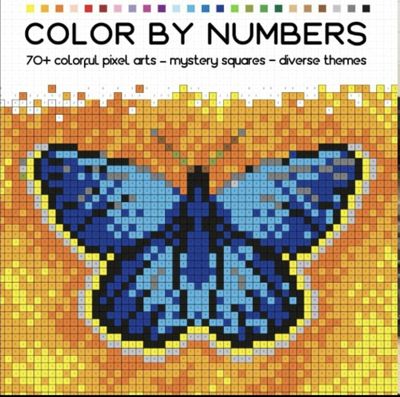 Color by number (бабочка)