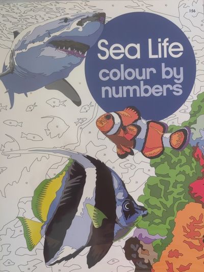 Sea Life colour by numbers