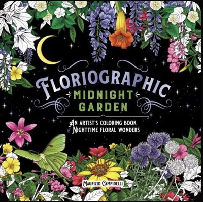 Floriographic midnight garden