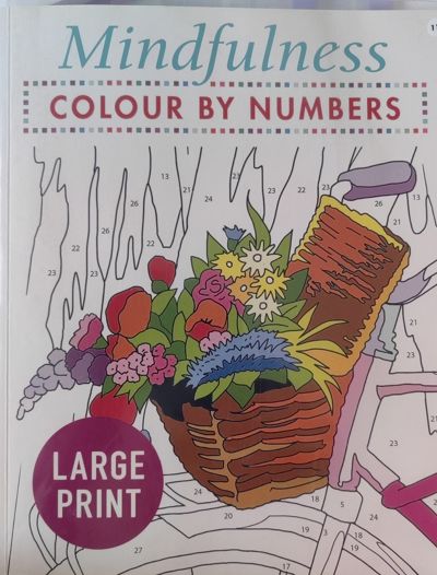 Mindfulness colour by numbers