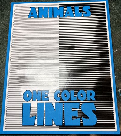 Animals one color lines